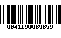 Código de Barras 0041190069859