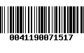 Código de Barras 0041190071517