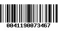 Código de Barras 0041190073467