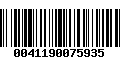 Código de Barras 0041190075935