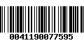 Código de Barras 0041190077595