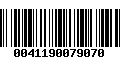 Código de Barras 0041190079070