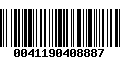 Código de Barras 0041190408887