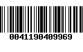 Código de Barras 0041190409969