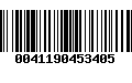 Código de Barras 0041190453405