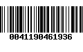 Código de Barras 0041190461936