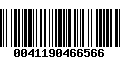 Código de Barras 0041190466566