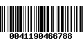 Código de Barras 0041190466788