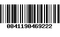 Código de Barras 0041190469222