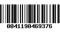 Código de Barras 0041190469376