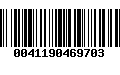 Código de Barras 0041190469703