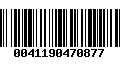 Código de Barras 0041190470877