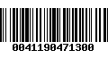 Código de Barras 0041190471300