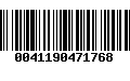 Código de Barras 0041190471768