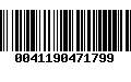 Código de Barras 0041190471799