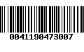 Código de Barras 0041190473007