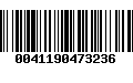 Código de Barras 0041190473236