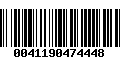 Código de Barras 0041190474448