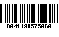 Código de Barras 0041190575060