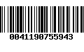 Código de Barras 0041190755943