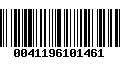 Código de Barras 0041196101461