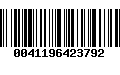 Código de Barras 0041196423792