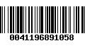 Código de Barras 0041196891058