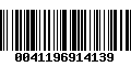 Código de Barras 0041196914139