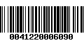 Código de Barras 0041220006090