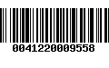 Código de Barras 0041220009558