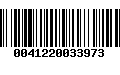 Código de Barras 0041220033973