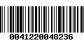 Código de Barras 0041220048236