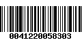 Código de Barras 0041220058303