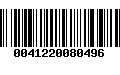 Código de Barras 0041220080496