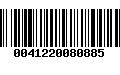 Código de Barras 0041220080885