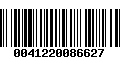 Código de Barras 0041220086627