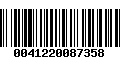 Código de Barras 0041220087358