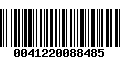 Código de Barras 0041220088485