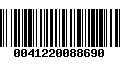 Código de Barras 0041220088690