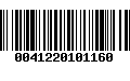 Código de Barras 0041220101160