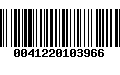 Código de Barras 0041220103966