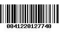 Código de Barras 0041220127740