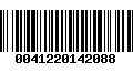 Código de Barras 0041220142088