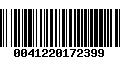 Código de Barras 0041220172399