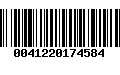 Código de Barras 0041220174584