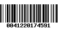 Código de Barras 0041220174591