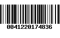 Código de Barras 0041220174836