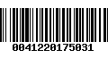 Código de Barras 0041220175031