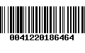 Código de Barras 0041220186464