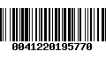 Código de Barras 0041220195770